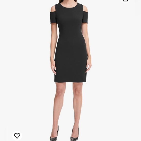 Tommy Hilfiger Scuba Crepe Cold Shoulder Dress - Picture 1 of 8